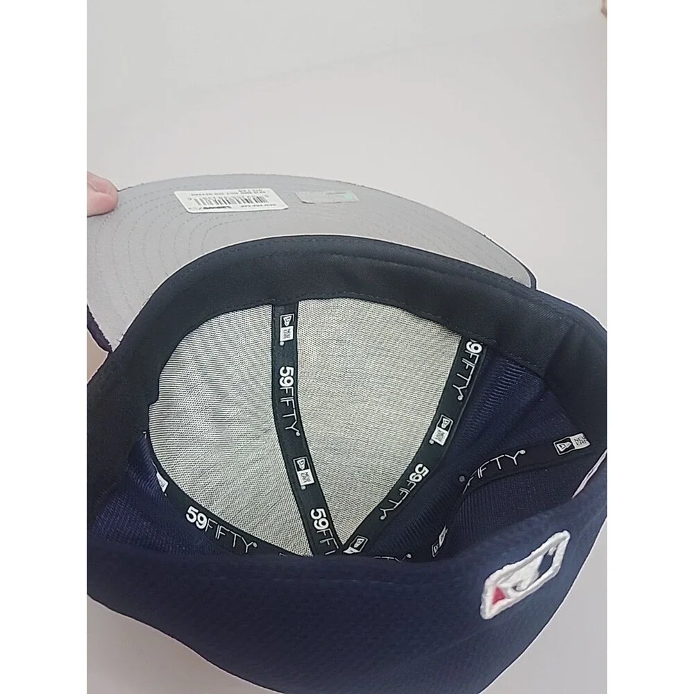 New York Yankees New Era 59Fifty Hat Cap USA Flag Blue Size 7 5/8